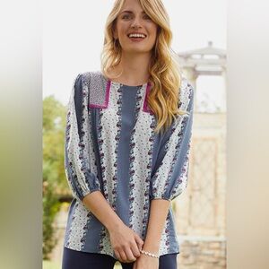 Matilda Jane moments with you floral striped top XL